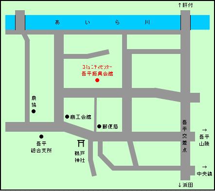 コミュニティセンター吾平振興会館の周辺地図