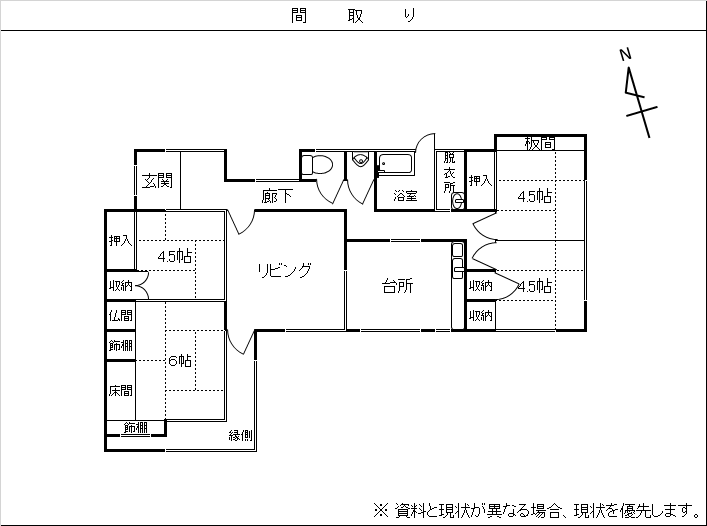 182間取り図