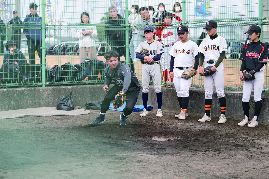 プロ選手の技術に驚く3