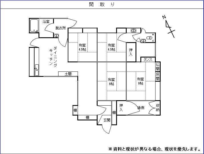 375間取り図