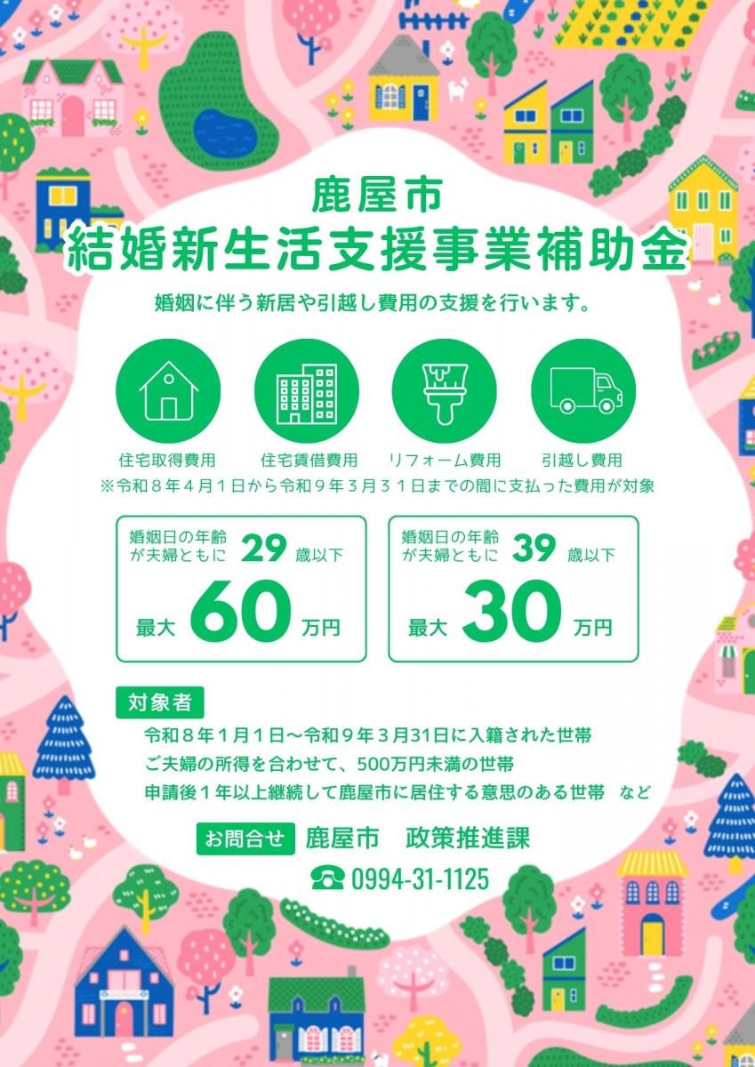 結婚新生活支援補助金チラシ（表）