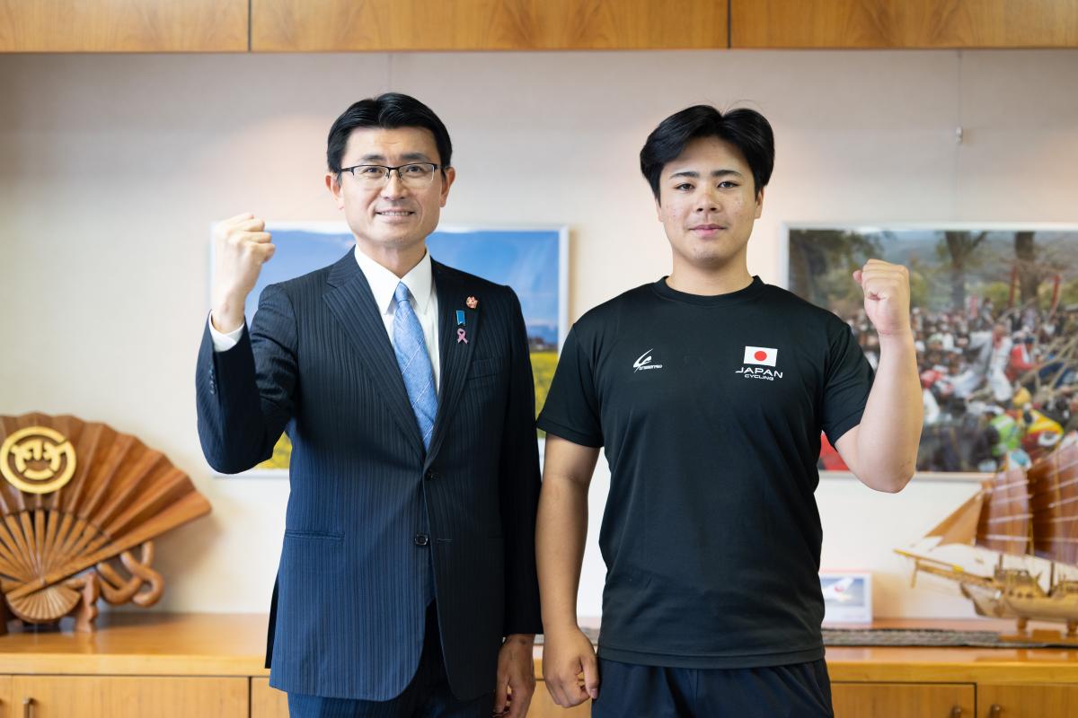 (表敬)入田 翔さん