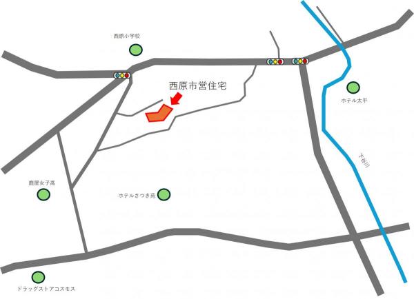 西原位置図