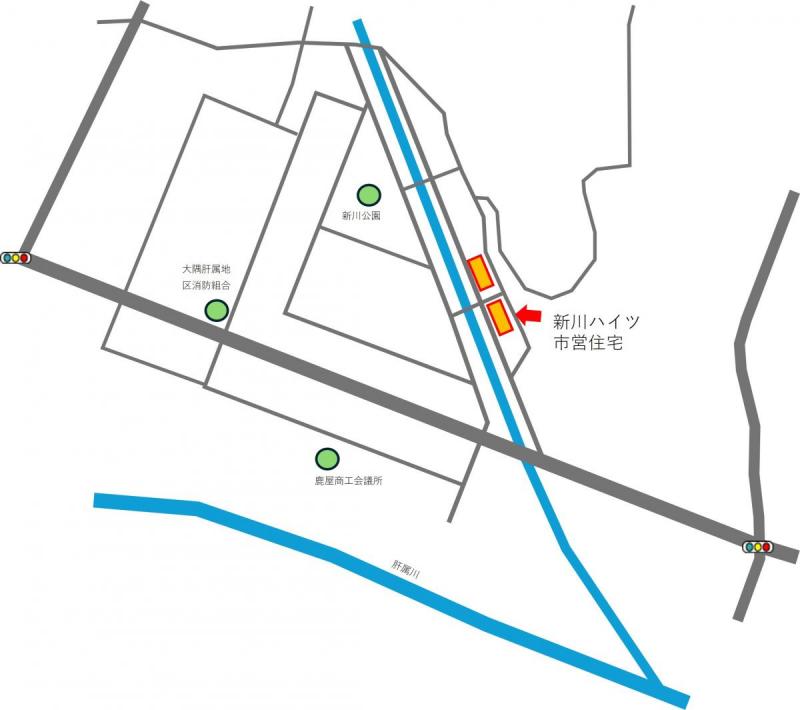 新川ハイツ位置図