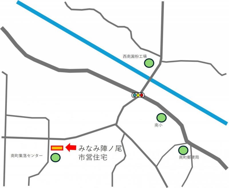 みなみ陣ノ尾位置図
