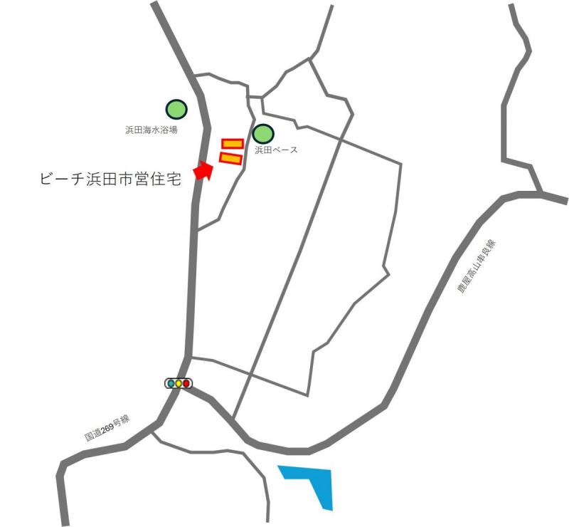 ビーチ浜田位置図