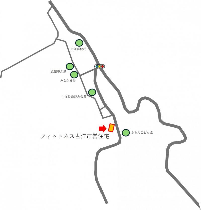フィットネス古江位置図