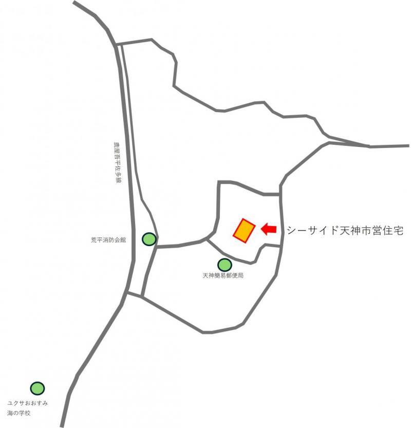 シーサイド天神位置図