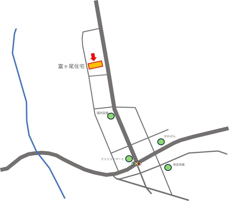 富ヶ尾位置図