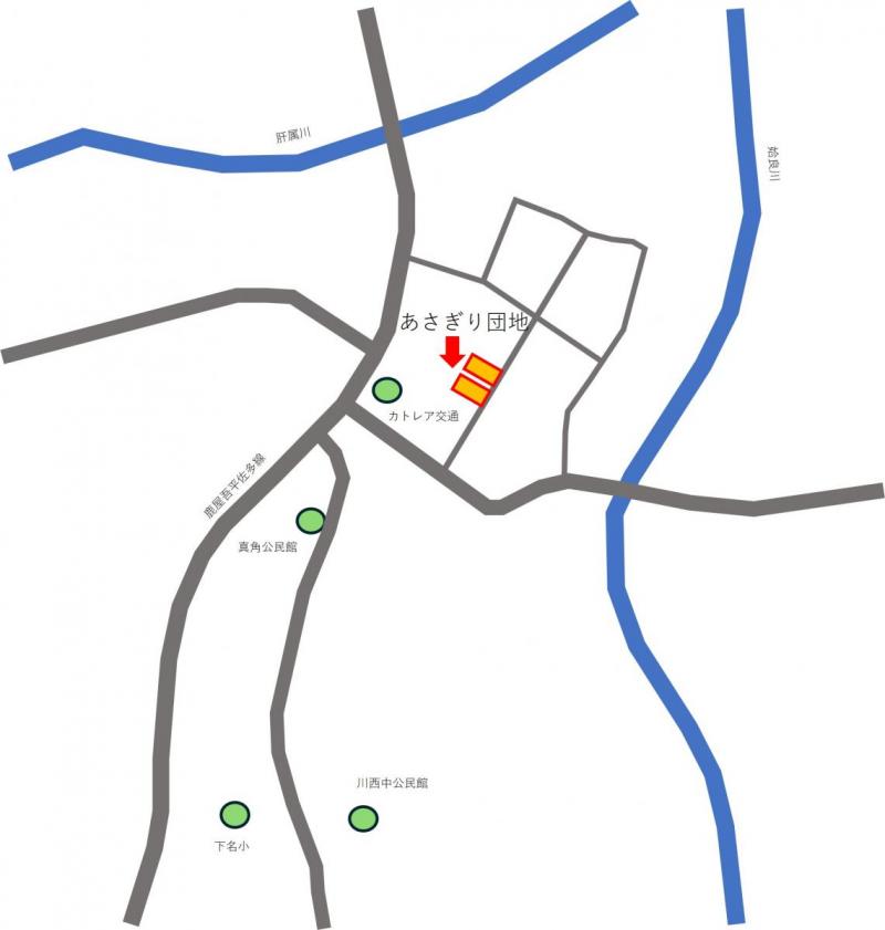 あさぎり団地位置図