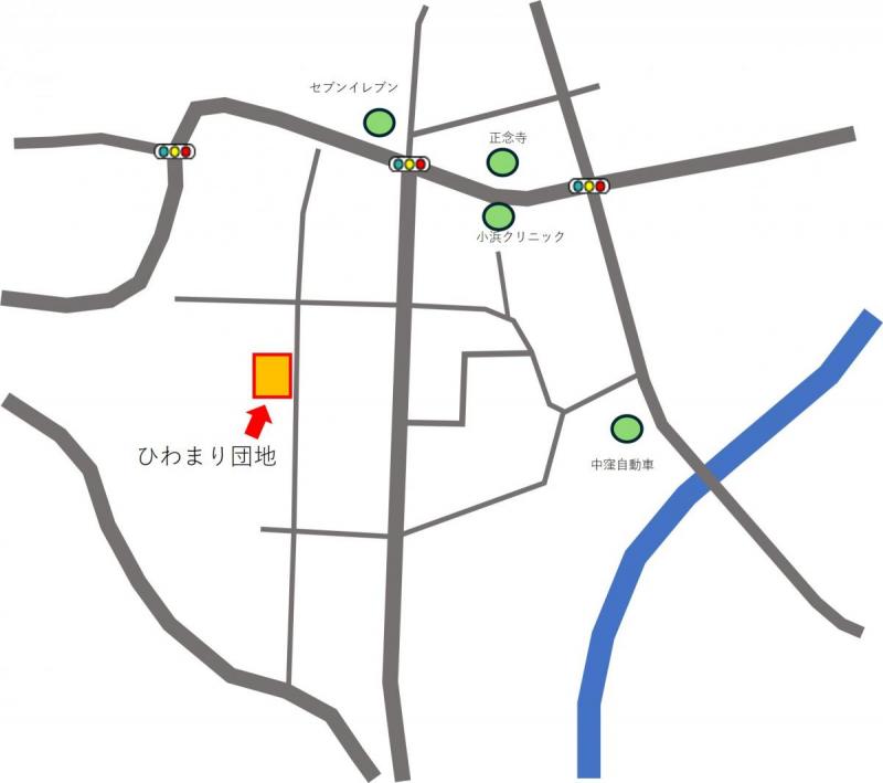 ひわまり団地位置図