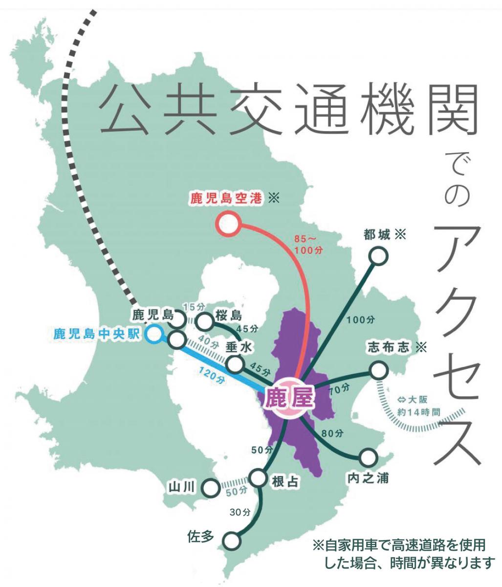 公共交通機関の地図