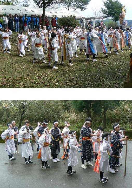 瀬戸山神社の棒踊り