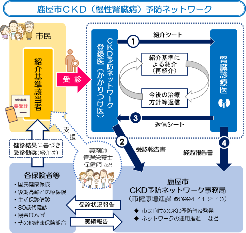 鹿屋市慢性腎臓病（CKD）予防ネットワークについて／鹿屋市