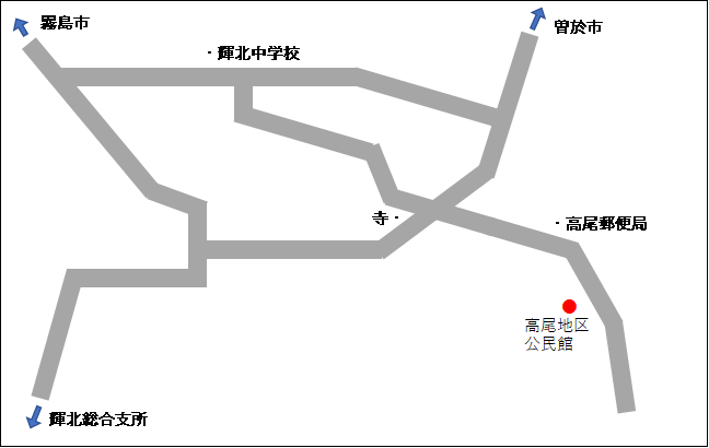 高尾地区公民館地図